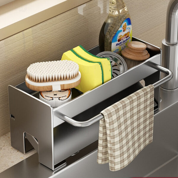 Sink Sponge Holder, Countertop Draining Rack, Freestanding Storage Organizer for Sponges, Dishcloths, and Scrubbers in Bathroom or Kitchen 2025 - US $