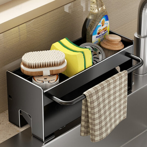 Sink Sponge Holder, Countertop Draining Rack, Freestanding Storage Organizer for Sponges, Dishcloths, and Scrubbers in Bathroom or Kitchen 2025 - US $