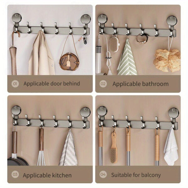 Suction Cup Door Rear Hook No Punching Strong Load-Bearing Kitchen And Bathroom Seamless Wall Hanging Hook Household Door Hanging Hanger 2025 - US $25