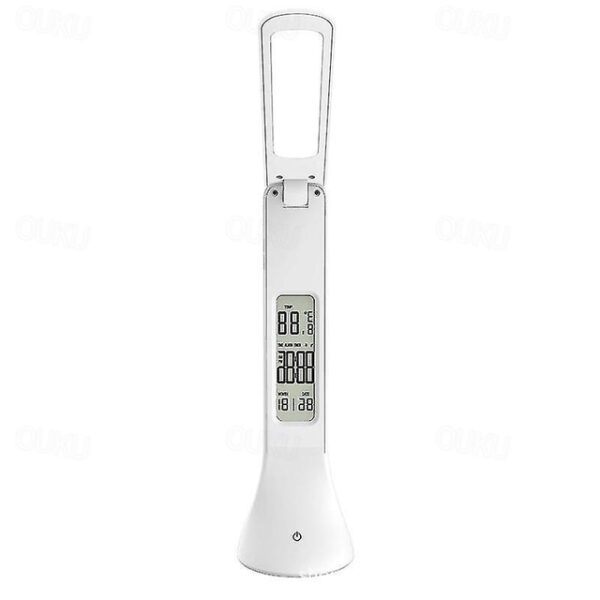 Touch Foldable LED Desk Lamp Rechargeable with Digital Clock 2025 - US $25.99