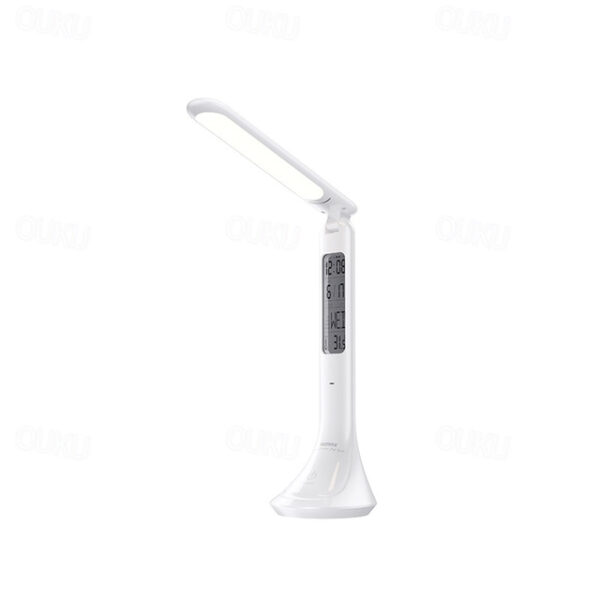 Touch Foldable LED Desk Lamp Rechargeable with Digital Clock 2025 - US $25.99