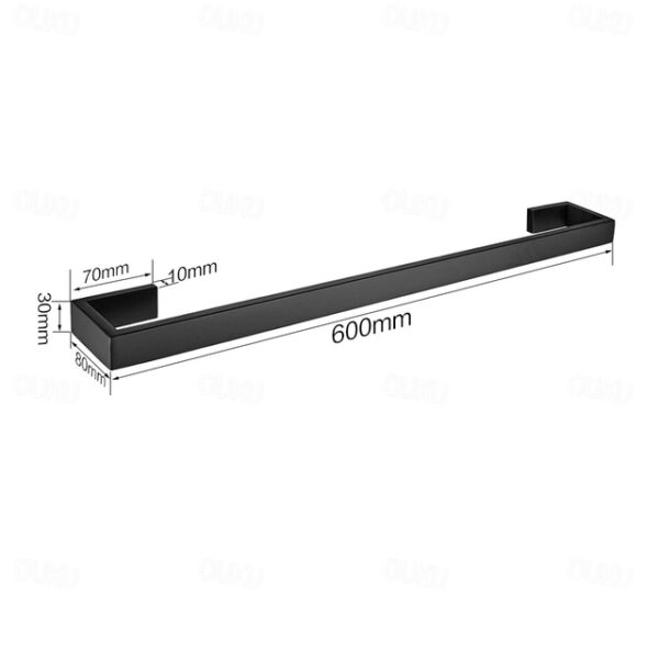 Towel Holder Wall Mounted 304 Stainless Steel Towel Rack Bathroom Shelf Modern Style Towel Bar 50cm/60cm(Black/Brushed Nickel/Chrome) 2025 - US $45.99