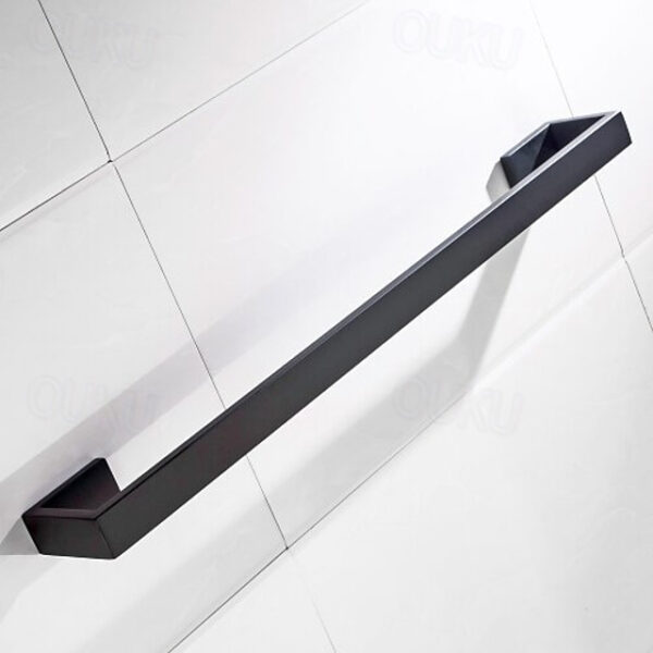 Towel Holder Wall Mounted 304 Stainless Steel Towel Rack Bathroom Shelf Modern Style Towel Bar 50cm/60cm(Black/Brushed Nickel/Chrome) 2025 - US $45.99