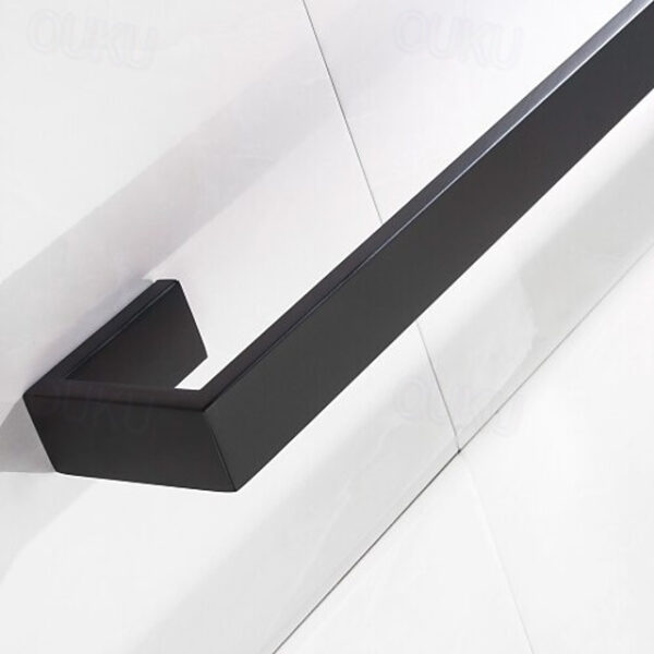 Towel Holder Wall Mounted 304 Stainless Steel Towel Rack Bathroom Shelf Modern Style Towel Bar 50cm/60cm(Black/Brushed Nickel/Chrome) 2025 - US $45.99