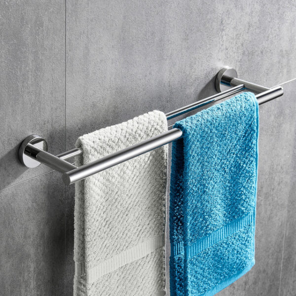 Towel Rack Wall Mounted Stainless Steel Towel Bar 2-tier Towel Rail (Golden/Chrome/Black/Brushed Nickel) 2025 - US $35.99