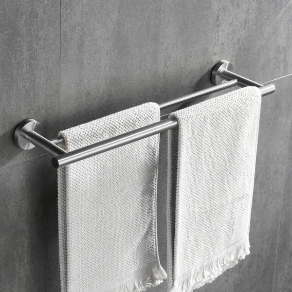 Towel Rack Wall Mounted Stainless Steel Towel Bar 2-tier Towel Rail (Golden/Chrome/Black/Brushed Nickel) 2025 - US $35.99