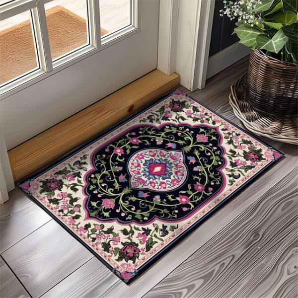 Vintage Ramadan Print Doormat Floor Mats Washable Rugs Kitchen Mat Non-Slip Oil Proof Rug Indoor Outdoor Mat Bedroom Decor Bathroom Mat Entrance Rug 2