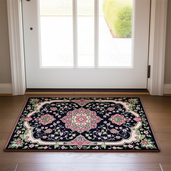 Vintage Ramadan Print Doormat Floor Mats Washable Rugs Kitchen Mat Non-Slip Oil Proof Rug Indoor Outdoor Mat Bedroom Decor Bathroom Mat Entrance Rug 2