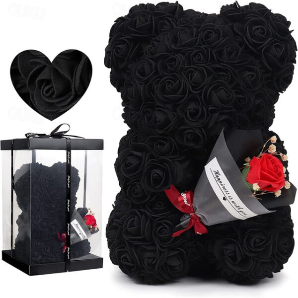 Women's Day Gifts TEDDY Day Rose Eternal Flower Valentine's Day Birthday Gift to Girlfriend Rose Bear with Flower Gift Flower Mother's Day Gifts for M